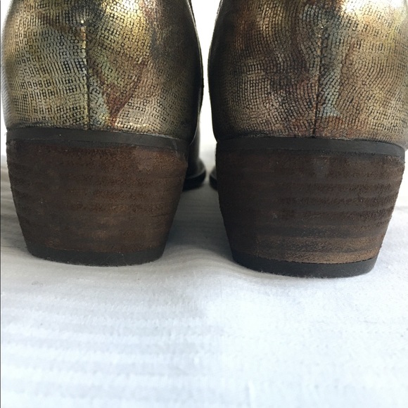 Seychelles Boots Floral Metallic Gold/Silver - Picture 8 of 10